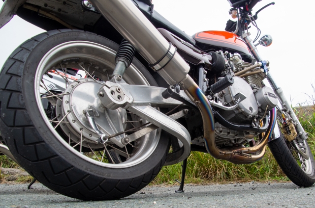 小型二輪バイクのナンバープレート